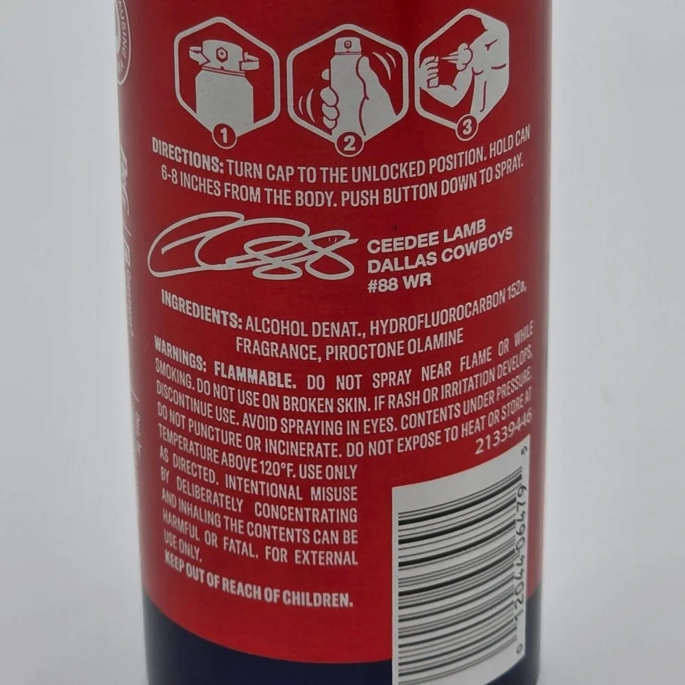Old Spice NFL Ceedee TD Collectors Ed Aluminum Free Body Spray 5.1 oz (2 Pk)